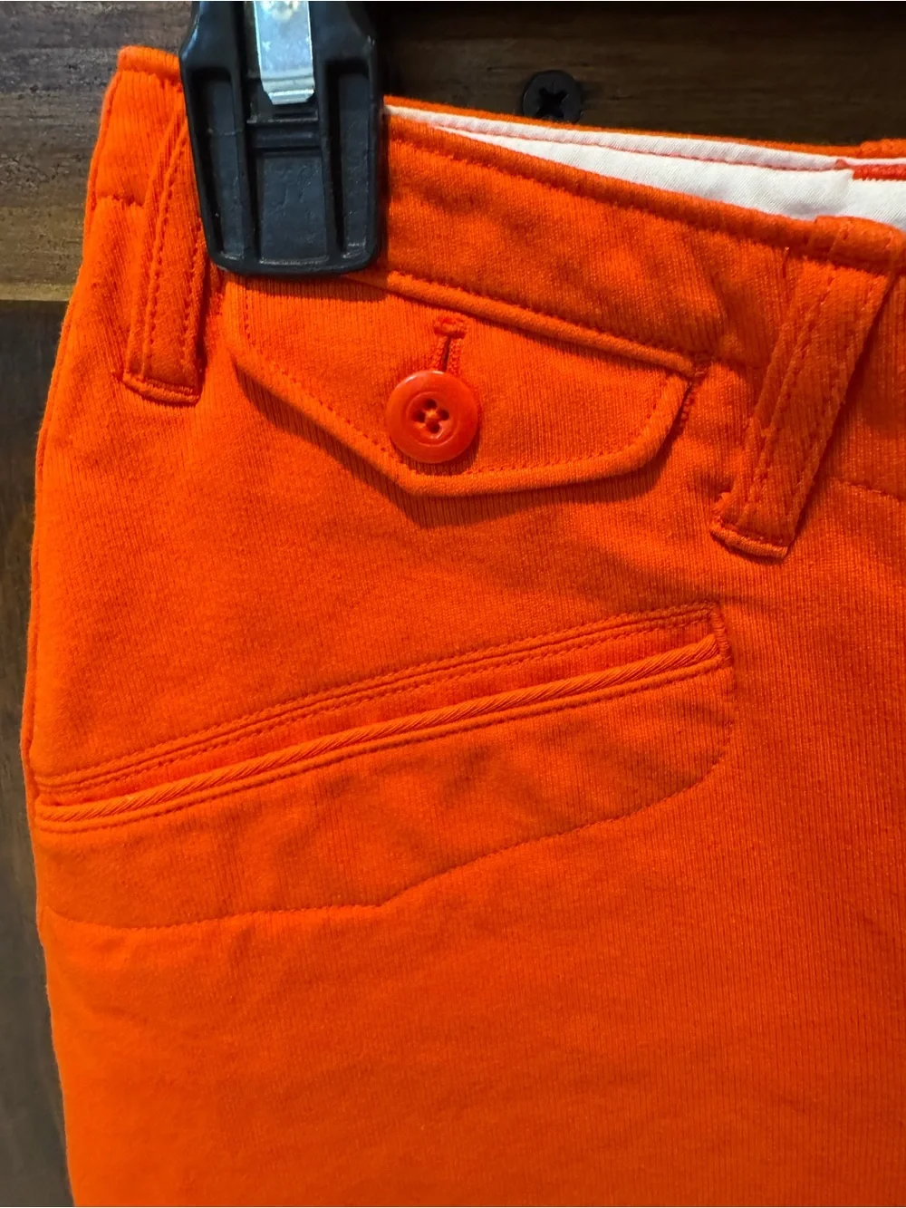 Ralph Lauren Orange Kids Breeches with Tan Knee Patches
